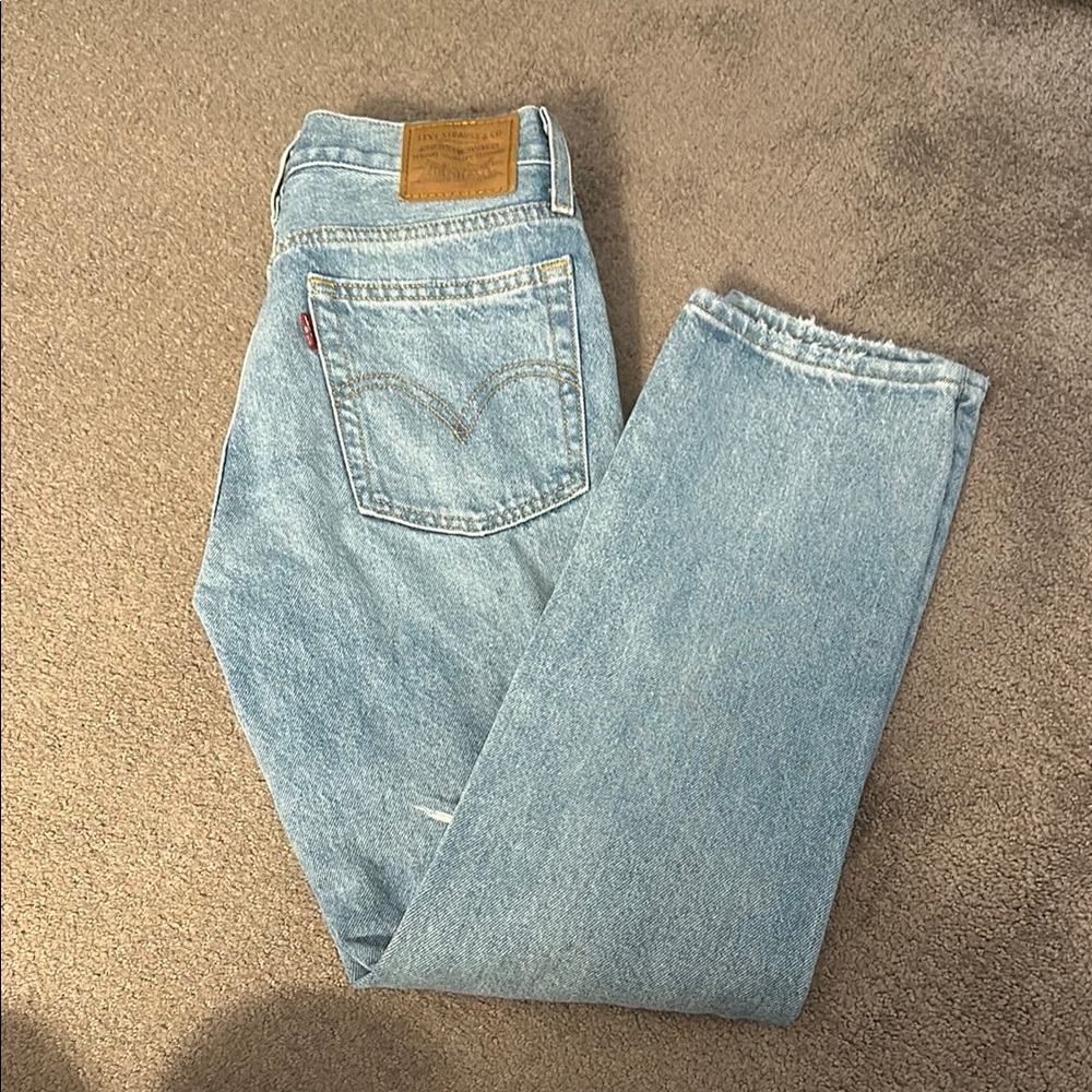 Levi's Wedgie Straight Jeans Classic distressed Size 25
